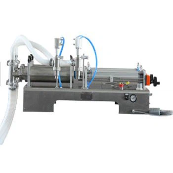 डबल हेड सेमी ऑटो लिक्विड फिलिंग मशीन